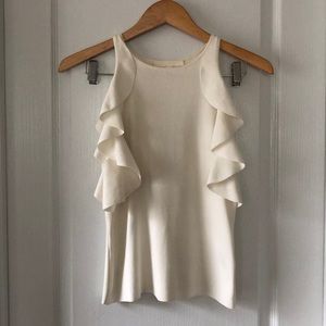 Jonathan Simkhai cold shoulder knit top